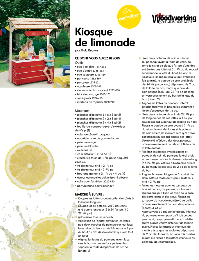 Kiosque de limonade