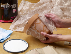 Jardinière style dentelle