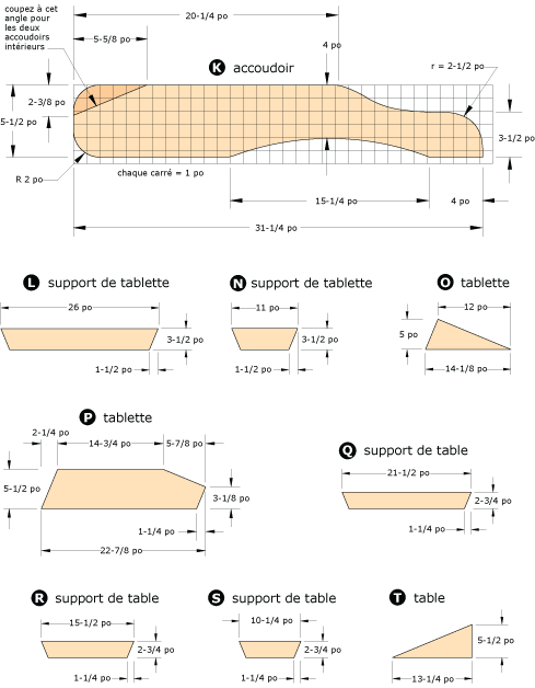 Plan 2 pour fauteuil muskoka double Plan 2 pour fauteuil muskoka double