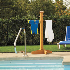 Support à serviettes pour la piscine